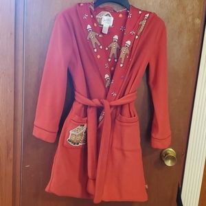 EuC nick & Nora kids hooded bathrobe L 10/12